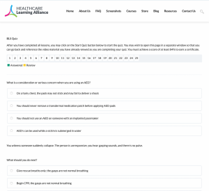 Sample BLS Quiz Questions